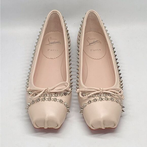 Christian Louboutin Mamadrague Spikes Red Sole Ballerina Flats size 39 - Picture 5 of 15